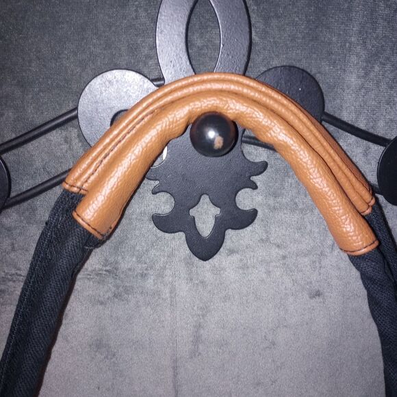 Shania Twain "Shania Now Tour" VIP Black Canvas Tote Bag Leather Handles EUC - Picture 4 of 11